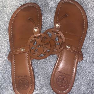 Brown leather Tory Burch sandals